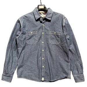 George & Martha Shirt Denim XL Mens Workwear Long Sleeve Button Heavyweight